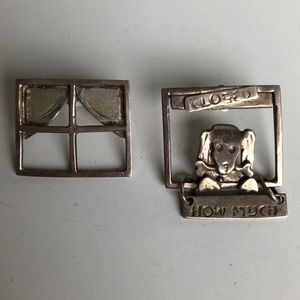 unique & quirky gift for a dog mom! Silver artisan crafted earrings 🐶 ❤️